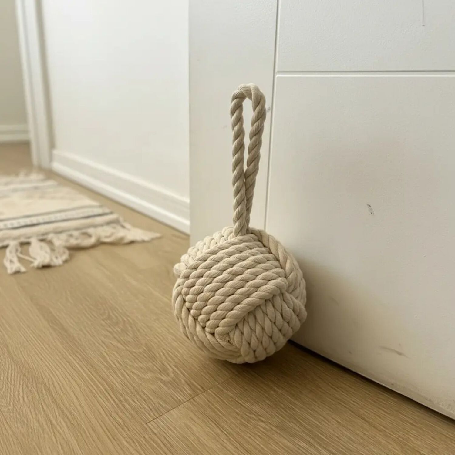 Tope De Puerta Decorativo De Yute Bola R&uacute;stica (1,85 Kg) image number 2.0