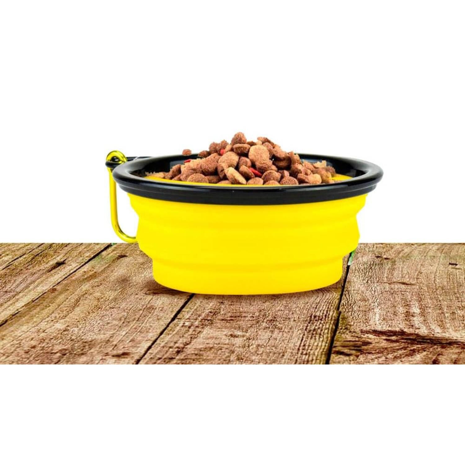 Plato Plegable Para Comida O Agua Para Paseo Mascotas image number 2.0