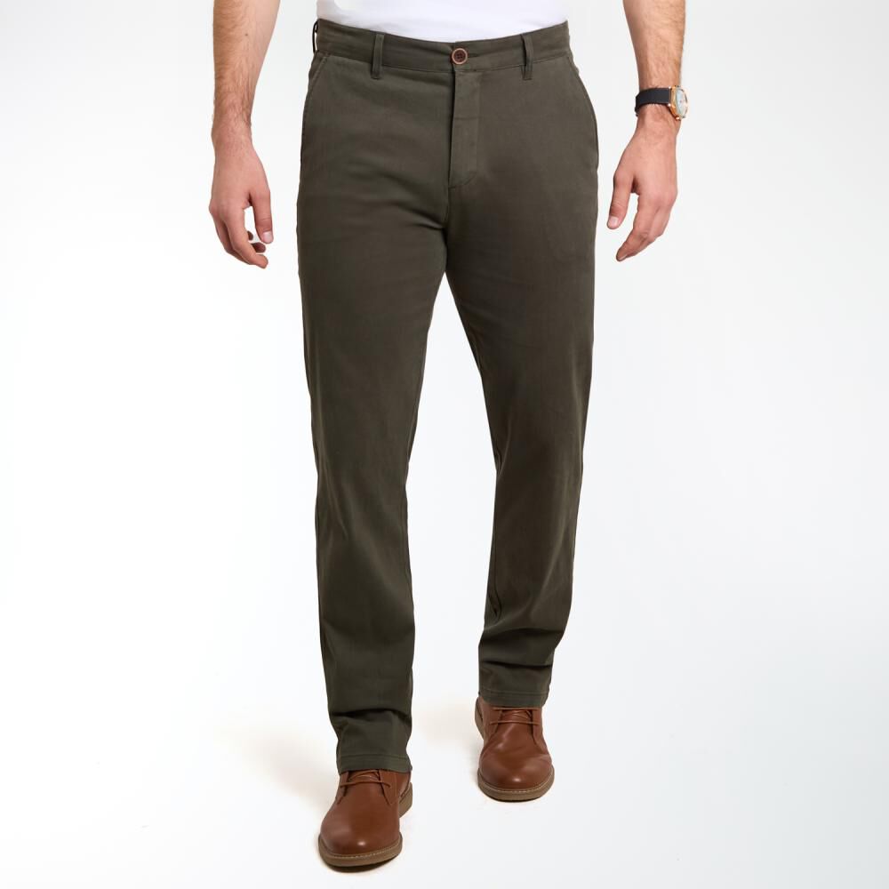 Pantalón Liso Tiro Medio Regular Hombre Peroe image number 0.0