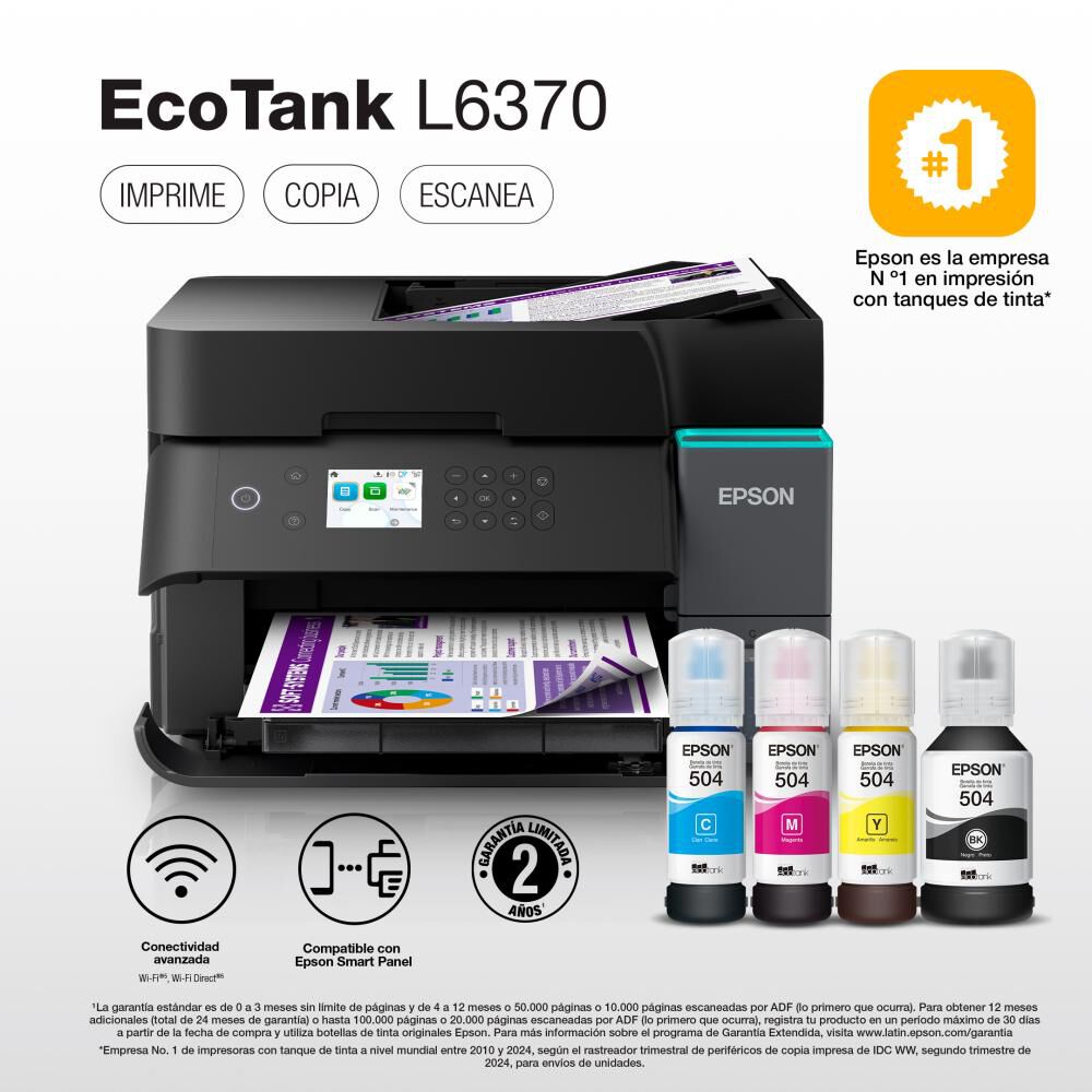 Impresora Multifuncional Epson L6370 - C11cl43303 image number 0.0