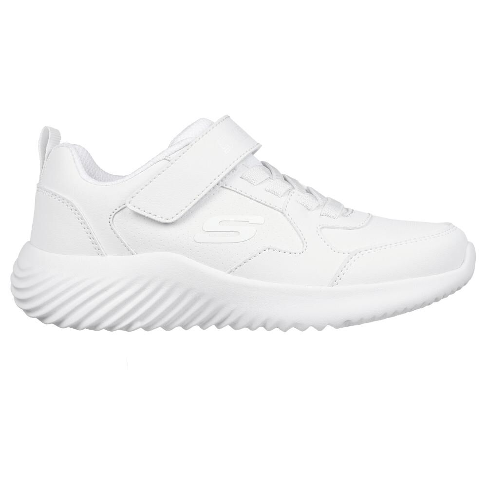 Zapatilla Escolar Niño Skechers Bounder - Power Study Blanco image number 1.0