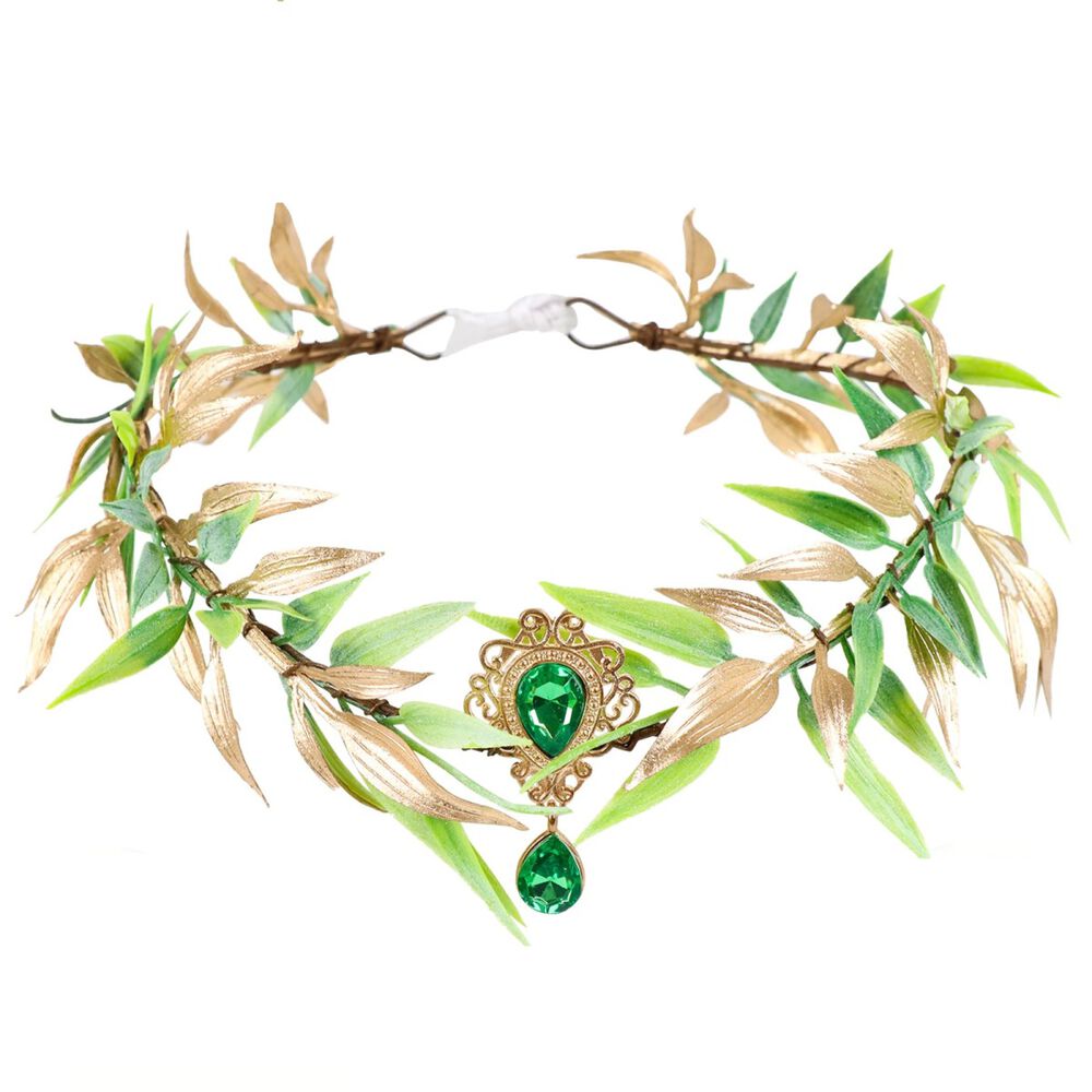 Diadema Tiara Hojas Cosplay Elfos Reyes Medieval image number 0.0