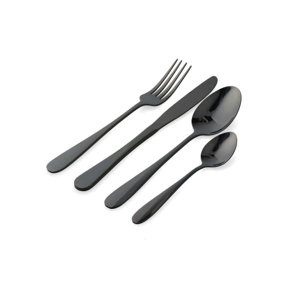 Juego De Vajilla Azhome Turmalina / 24 Piezas + Set De Cubiertos Azhome Black / 16 Piezas image number 2.0