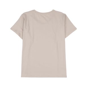 Polera Lisa Full Color Manga Corta Cuello Redondo Mujer Geeps