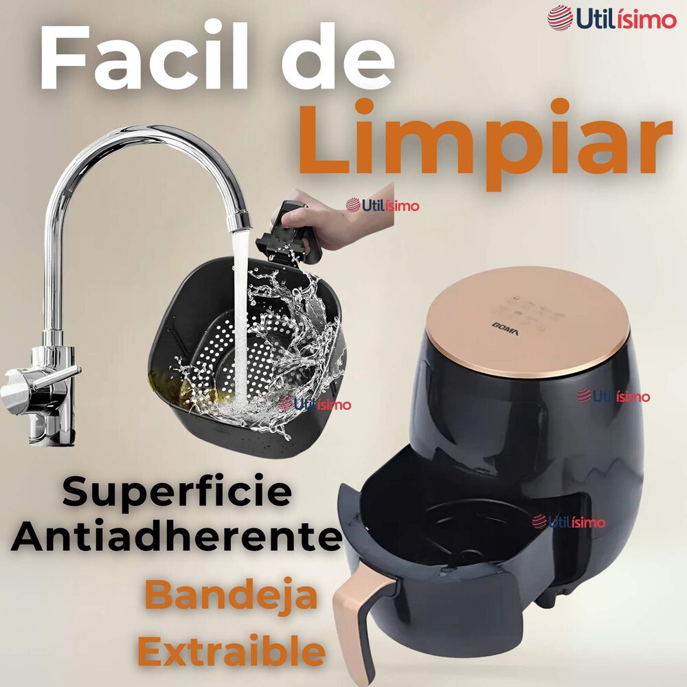 Freidora De Aire Digital 6 Litros 2400w Air Fryer Premium image number 7.0