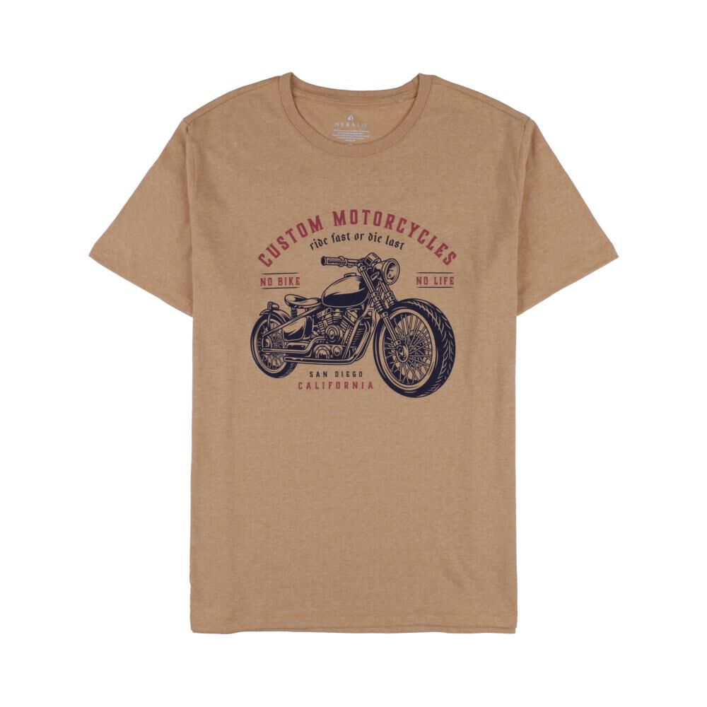 Polera Regular Manga Corta Cuello Redondo Hombre Herald image number 0.0