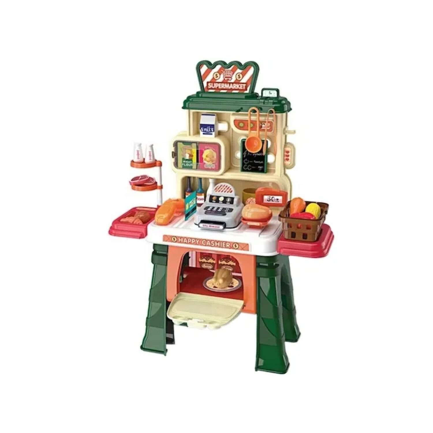 Juguete Set Supermercado 51 Piezas Verde Infantil 65x50cm image number 0.0