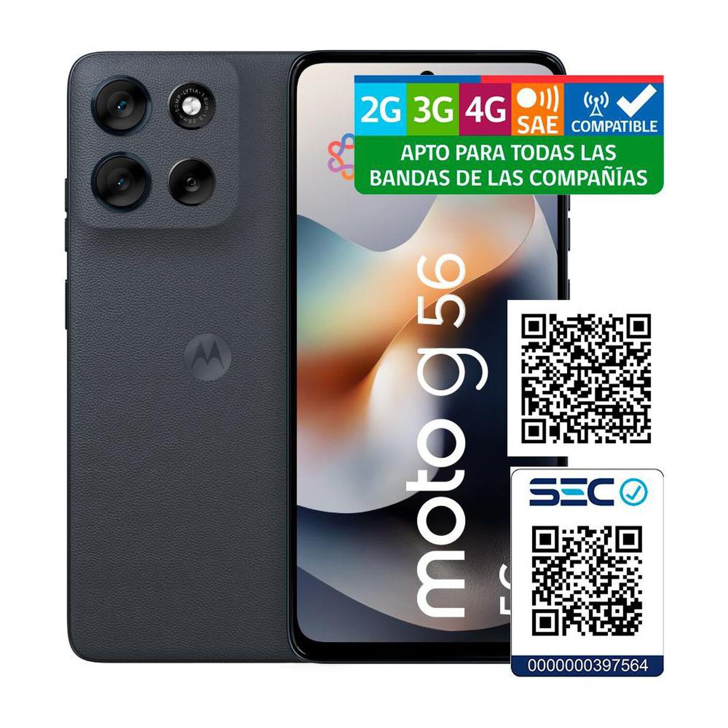 Smartphone Motorola Moto G56 / 5G / 256 GB / Azul / Liberado image number 10.0