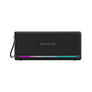 Parlante Inal&aacute;mbrico Bluetooth Vintage Port&aacute;til Con Funci&oacute;n Tws 40w Awq6 Negro
