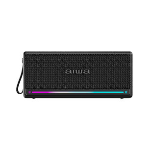 Parlante Inal&aacute;mbrico Bluetooth Vintage Port&aacute;til Con Funci&oacute;n Tws 40w Awq6 Negro