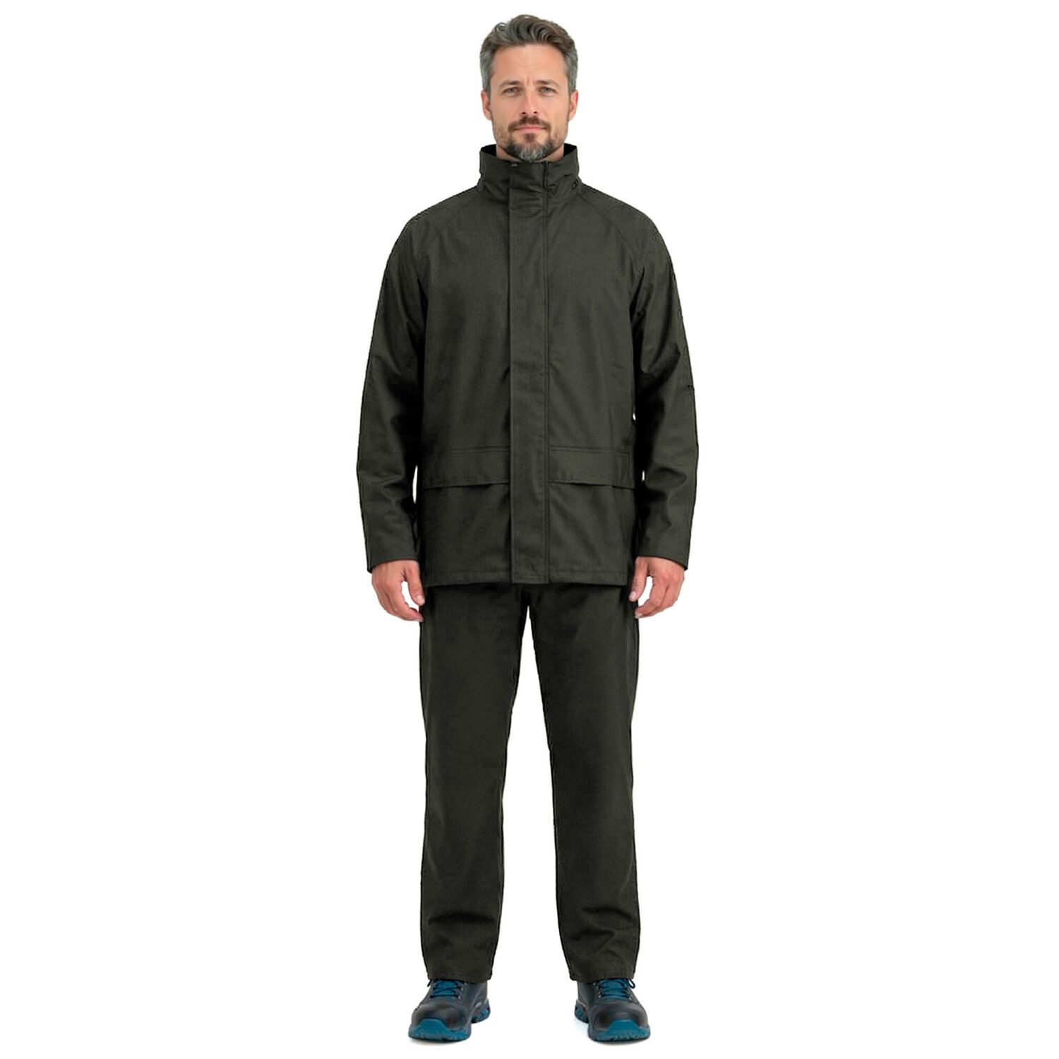 Traje Impermeable Alaska Pu/pvc Verde Petr&oacute;leo image number 1.0