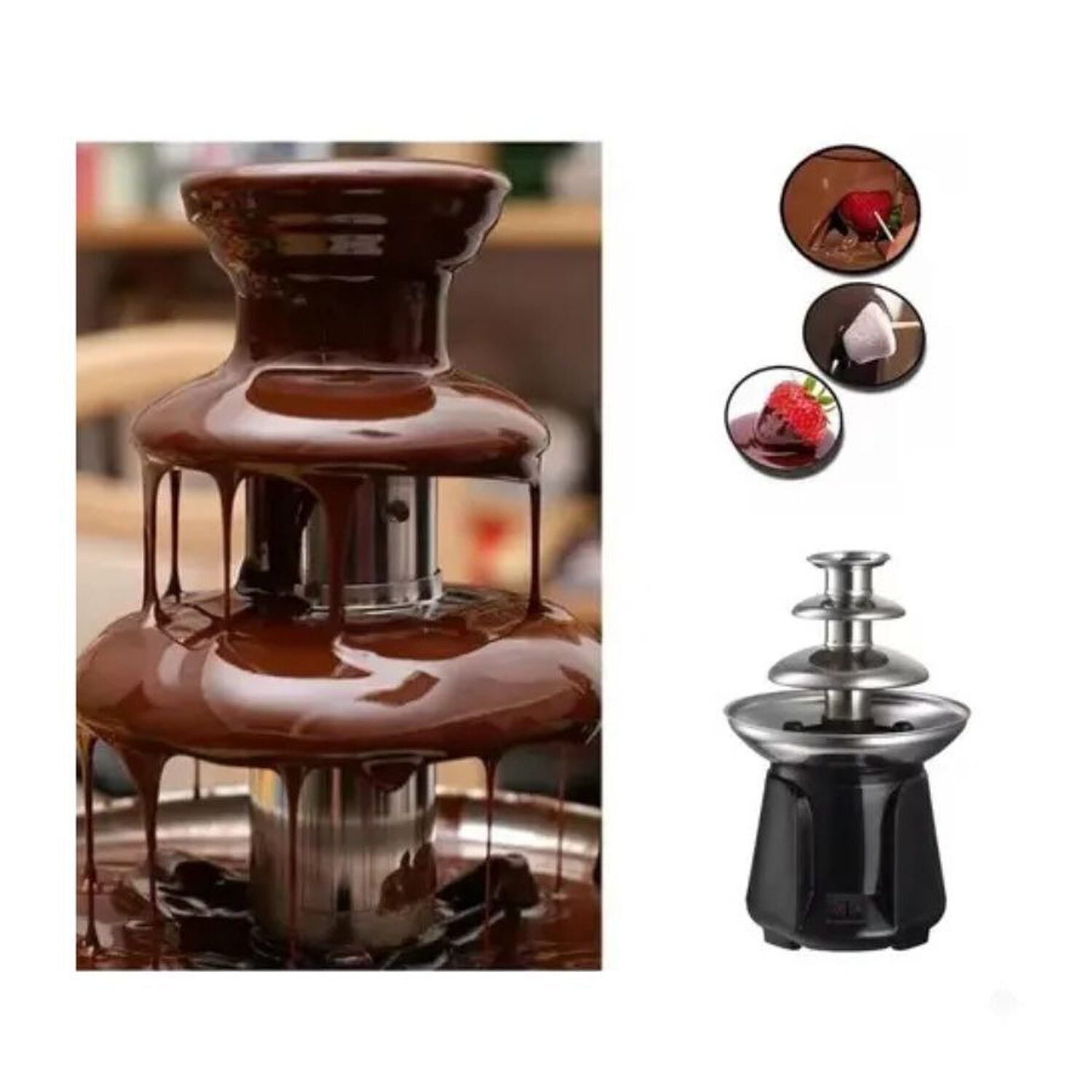 Fuente De Chocolate Electrica Sokany 3 Niveles 60w image number 6.0