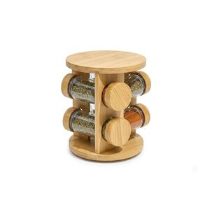Especiero Giratorio 360 Madera Porta Condimentos Cocina