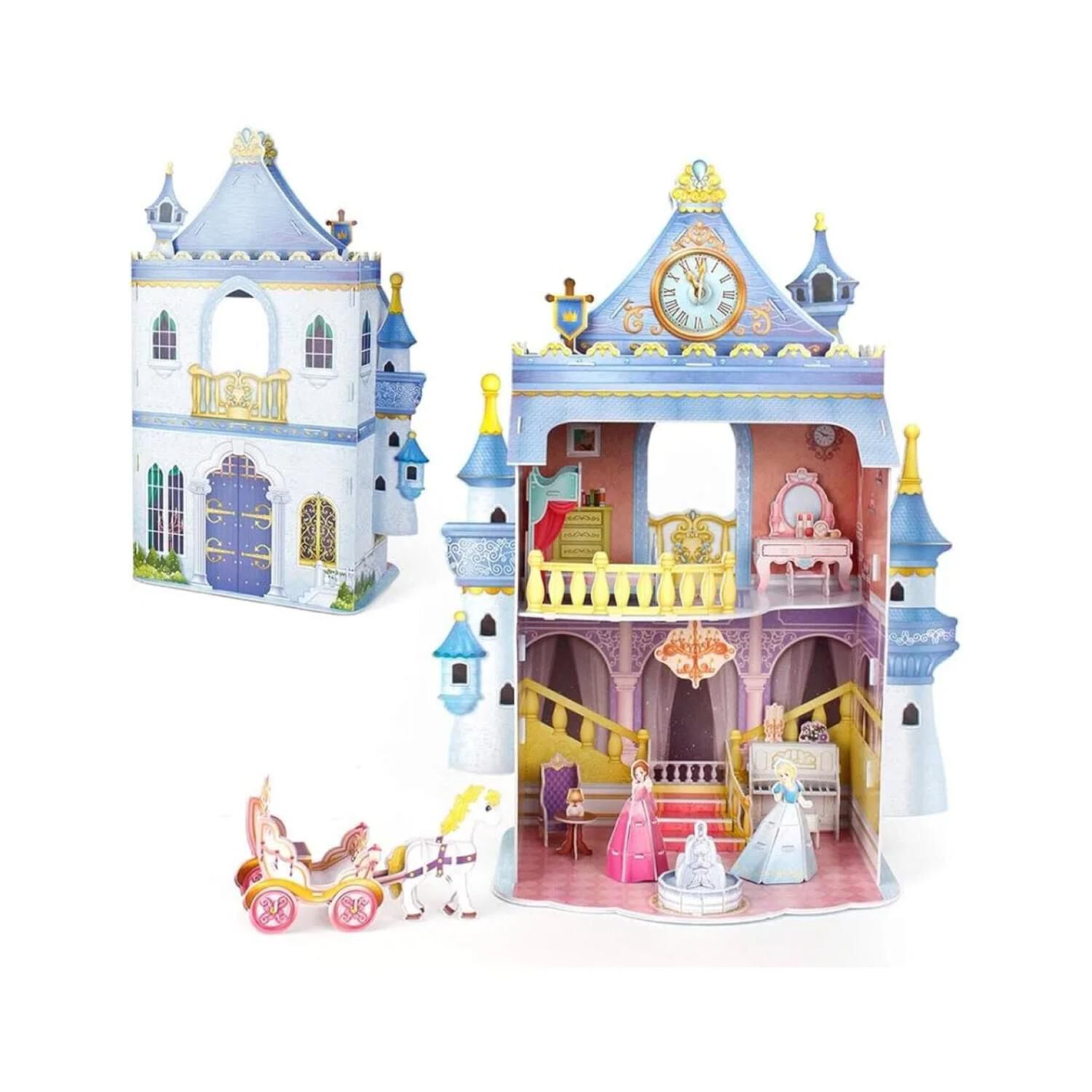 Juguete Castillo De Mu&ntilde;ecas 81 Pcs Rompecabezas 3d Infantil image number 0.0