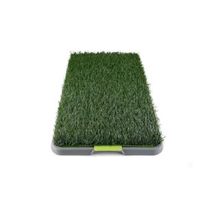 Ba&ntilde;o Entrenador De Mascotas Pasto Artificial Talla S