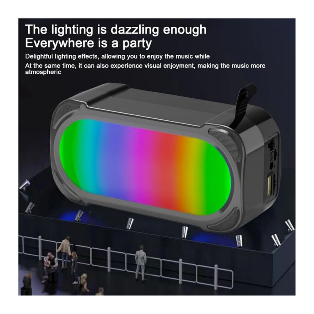 Mini Parlante Portátil 5w Luz Rgb Mk-102 Speaker image number 1.0