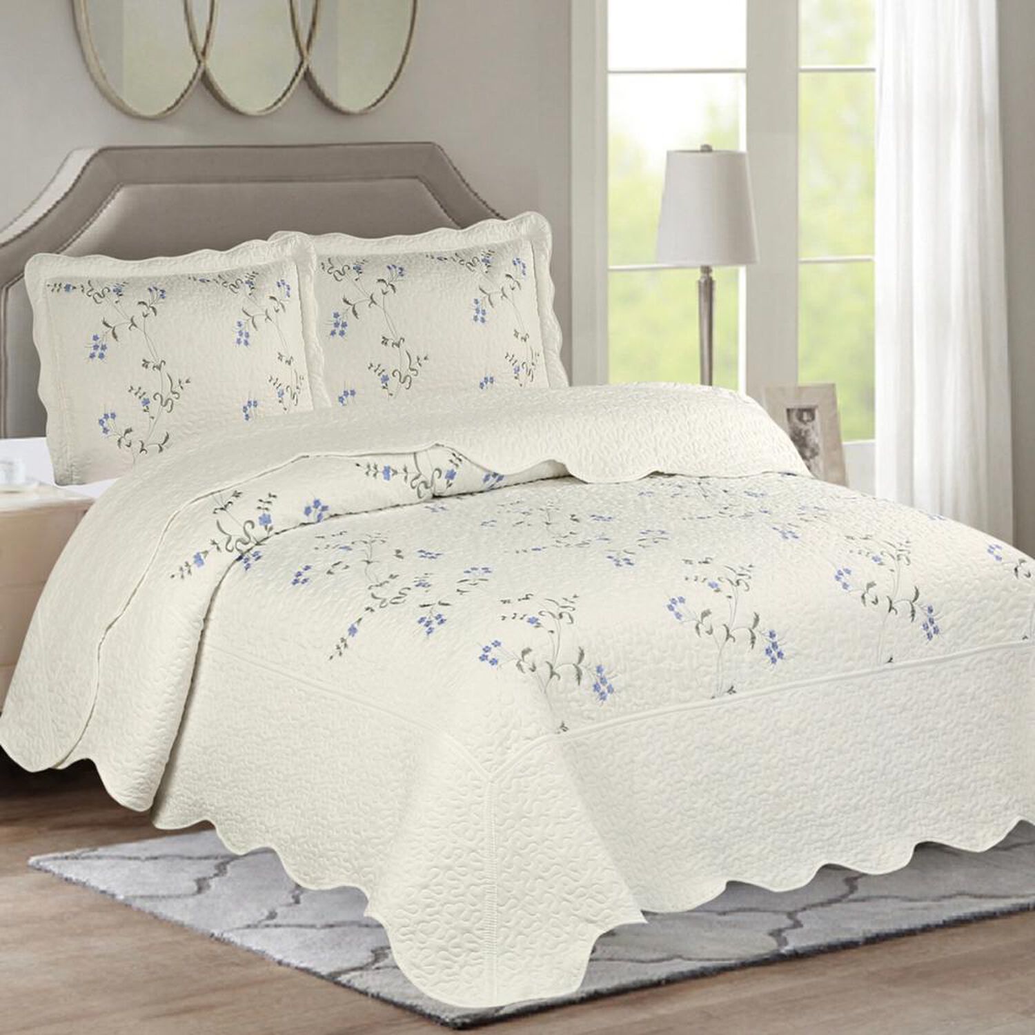 Quilt Andes Bordado Toronto Azul image number 0.0