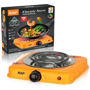 Cocina Eléctrica Portátil 1 Plato 1000w De Potencia Naranja