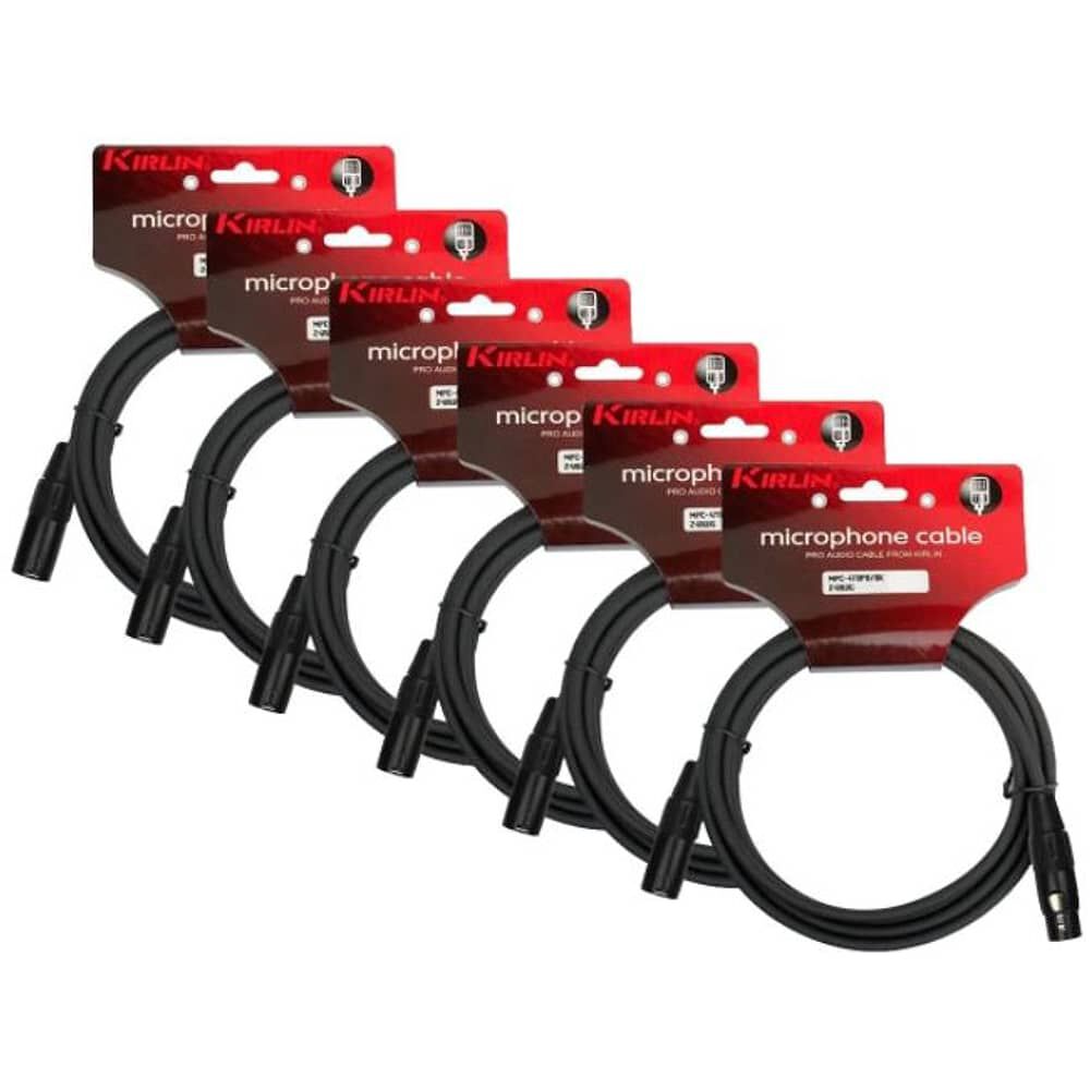 Pack6cable Micr&oacute;fono Serie C Xlr10m Kirlin Mpc6-470pb-10 image number 0.0
