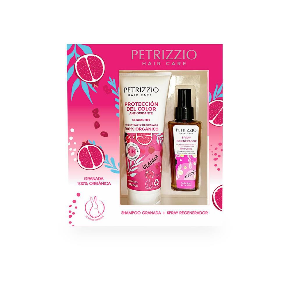 Set Shampoo Granada 220 Ml + Spray Keratina 100 Ml Petrizzio image number 0.0