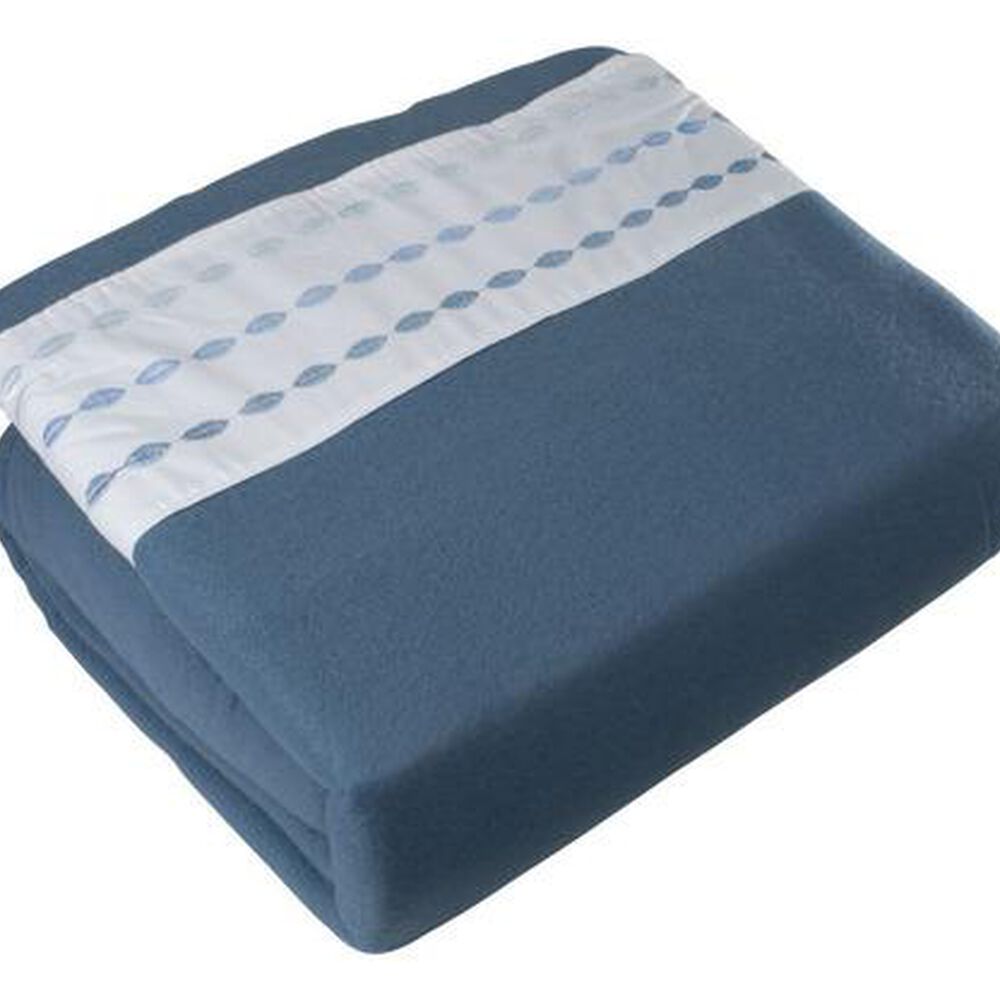 Sabana Andes Polar Bordada Circulo Azul 2 Plaza image number 1.0