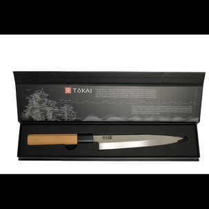 Cuchillo Tokai Slice Wayu 35cm De Acero Mango Madera