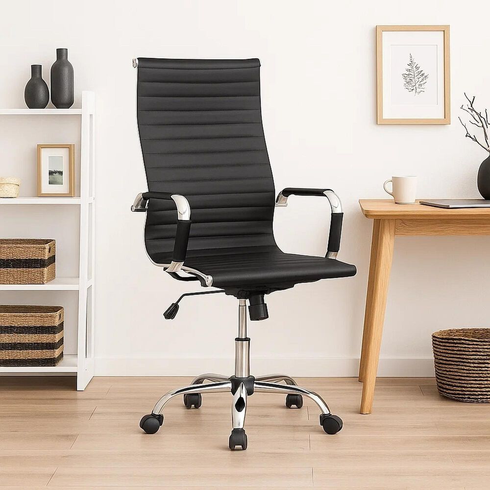 Silla Ejecutiva Luxor Cuero Sint&eacute;tico - Negro image number 9.0