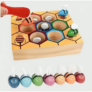 Juego De Abeja Juguete De Madera Montessori