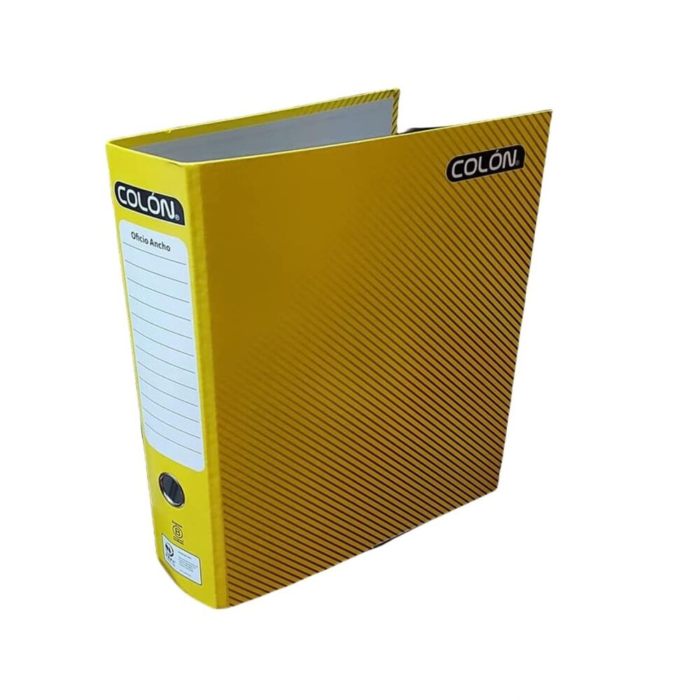Archivador Oficio Ancho Colores Amarillo Colón image number 1.0