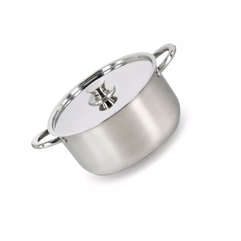 Juego Batería 6 Piezas Olla Cocina Acero Inoxidable Plateado image number 3.0