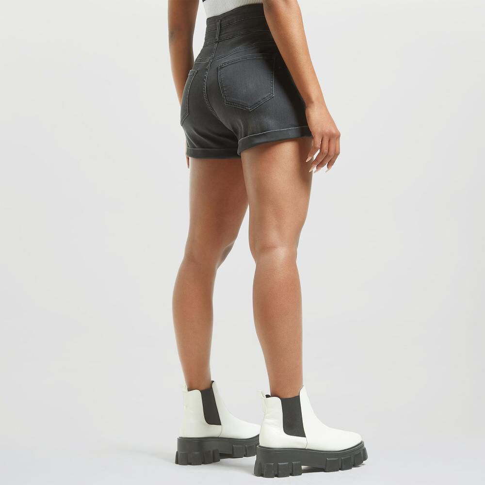 Short Pretina Ancha Tiro Alto Regular Mujer Rolly Go image number 3.0