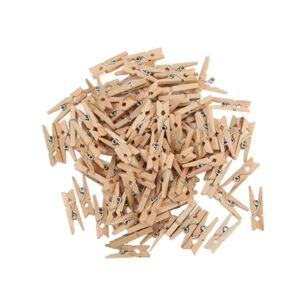 Mini Pinzas, Perros De Madera, 45 Unid 0,9x2,5 Cm