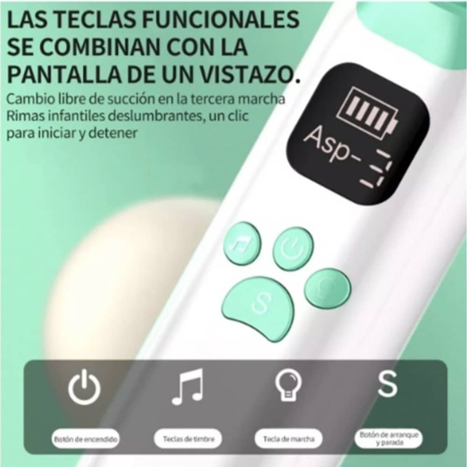 Aspirador Nasal De Beb&eacute; El&eacute;ctrico Succionador De Moco image number 2.0