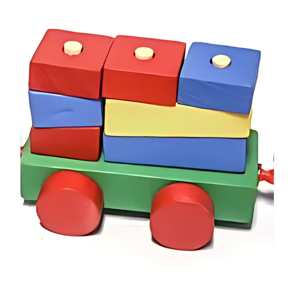 Tren De Encaje De Madera Con Figuras Geométricas Para Niños image number 3.0