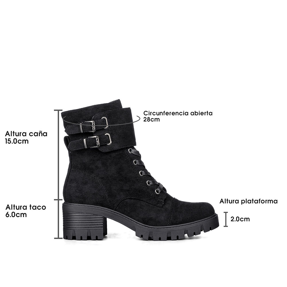 Botin Casual Mujer Tacon Grueso Vintage Weide Hx505 image number 6.0