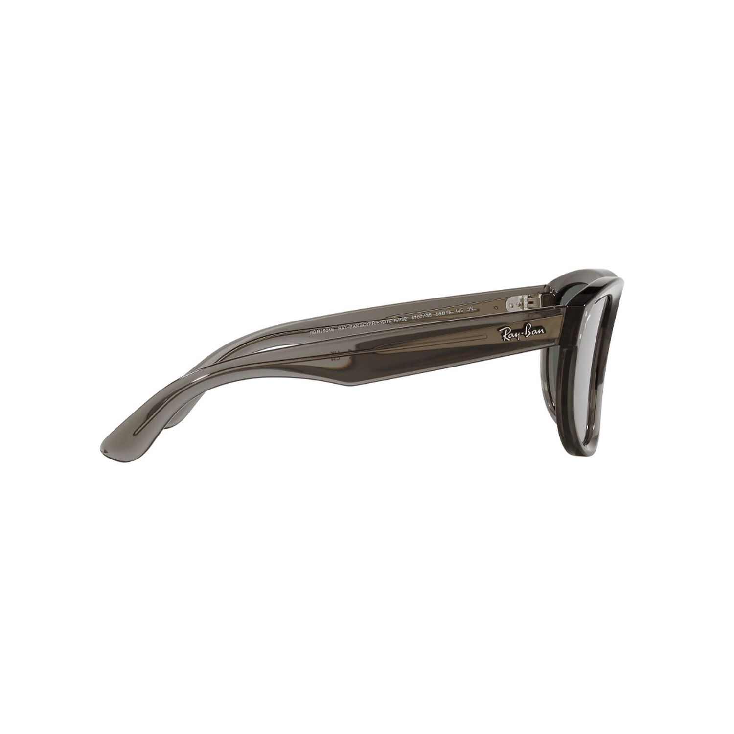 Lentes De Sol Boyfriend Reverse Transparent Dark Grey Espejados Ray-ban image number 9.0