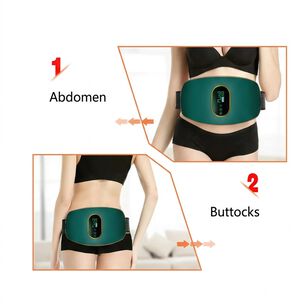 Almohadilla T&eacute;rmica Port&aacute;til Masajeador Abdominal Infrarrojo Dp5279 Color Verde.