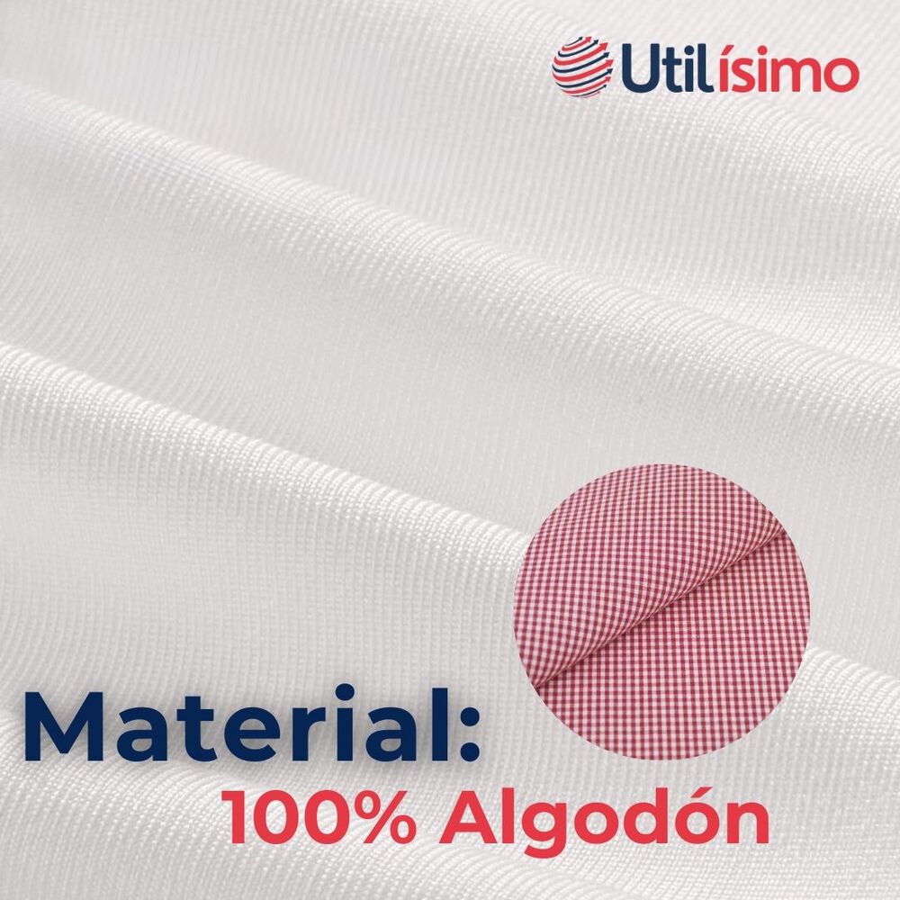 Camisa Huaso Cuadrillé Algodón Niño Juvenil Color Rojo image number 6.0