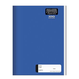 Pack X 4 Cuaderno College Liso Caligrafía Vertical 100 Hojas Proarte