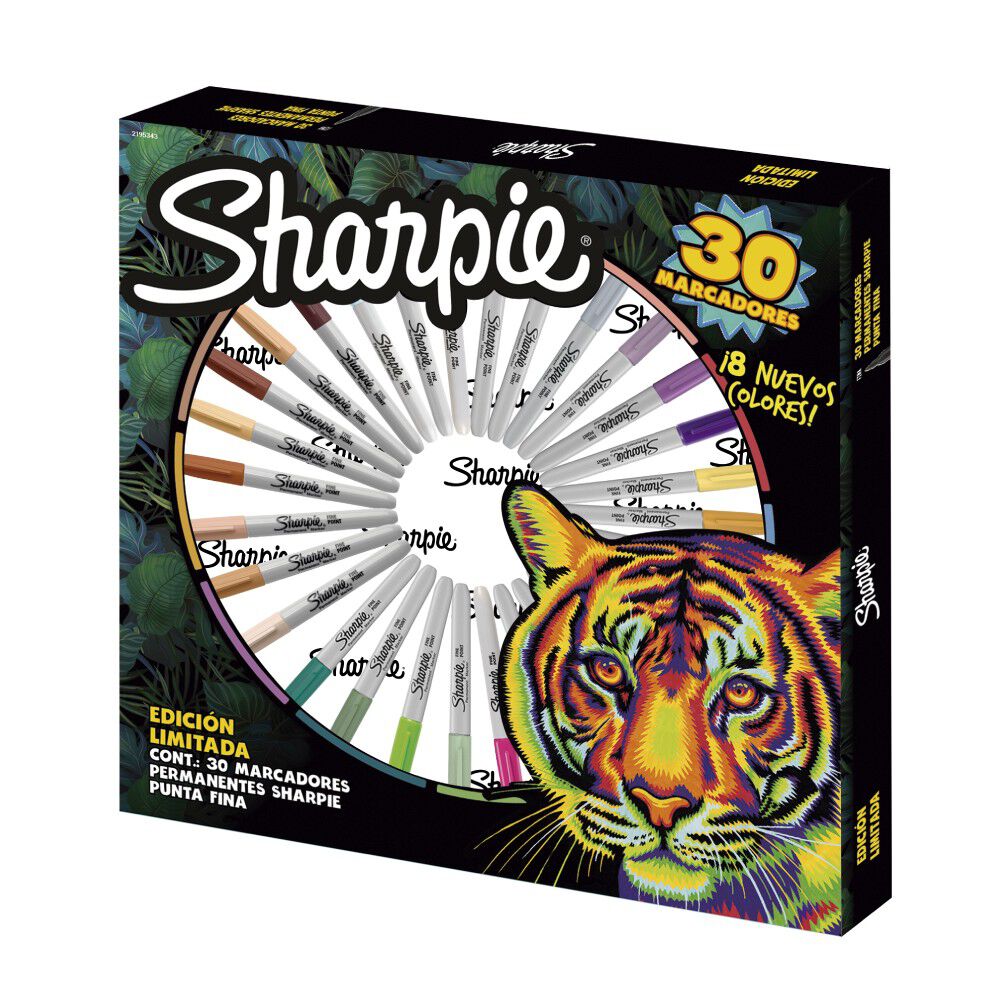 Ruleta Sharpie Earth 30 Marcadores Punta Fina image number 1.0