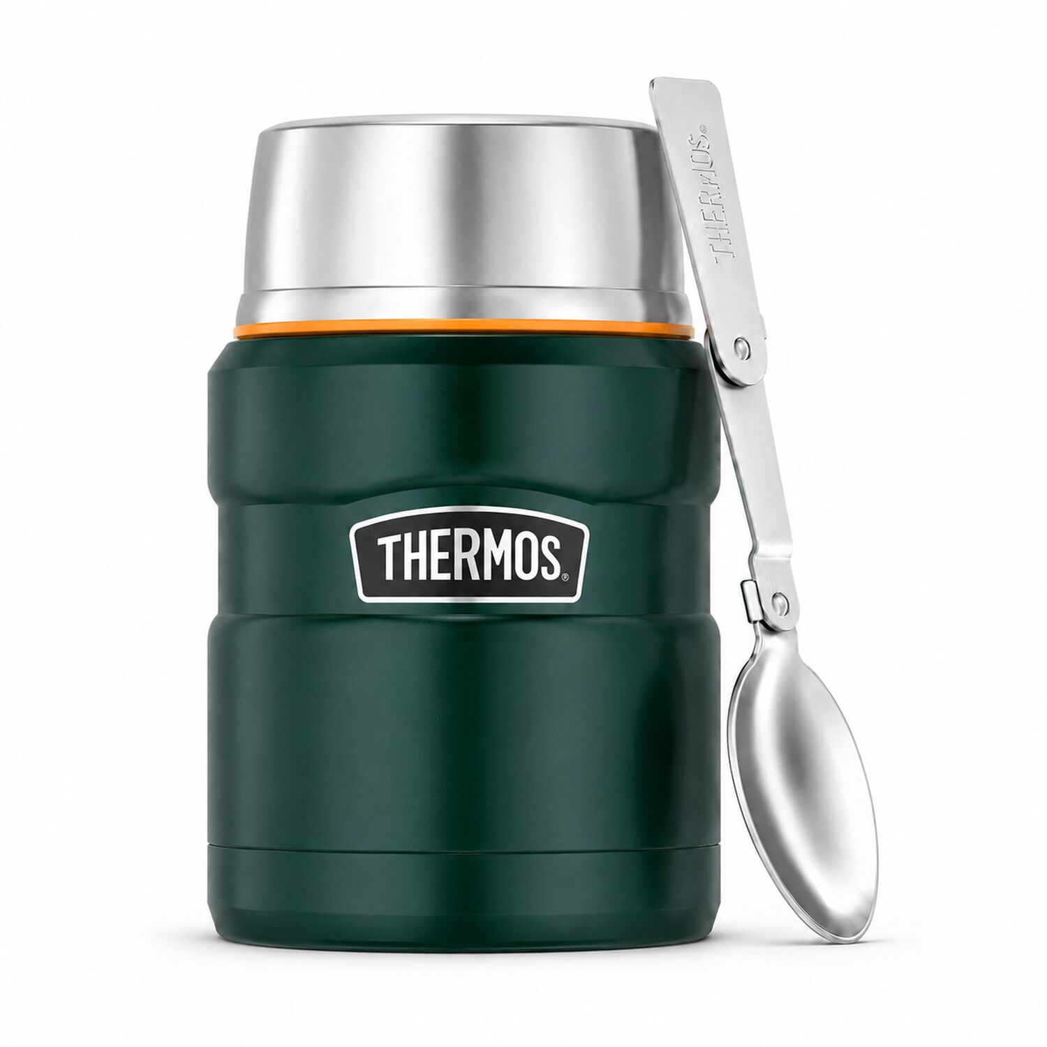 Termo De Comida Premium Inox Thermos King 470ml Verde image number 0.0