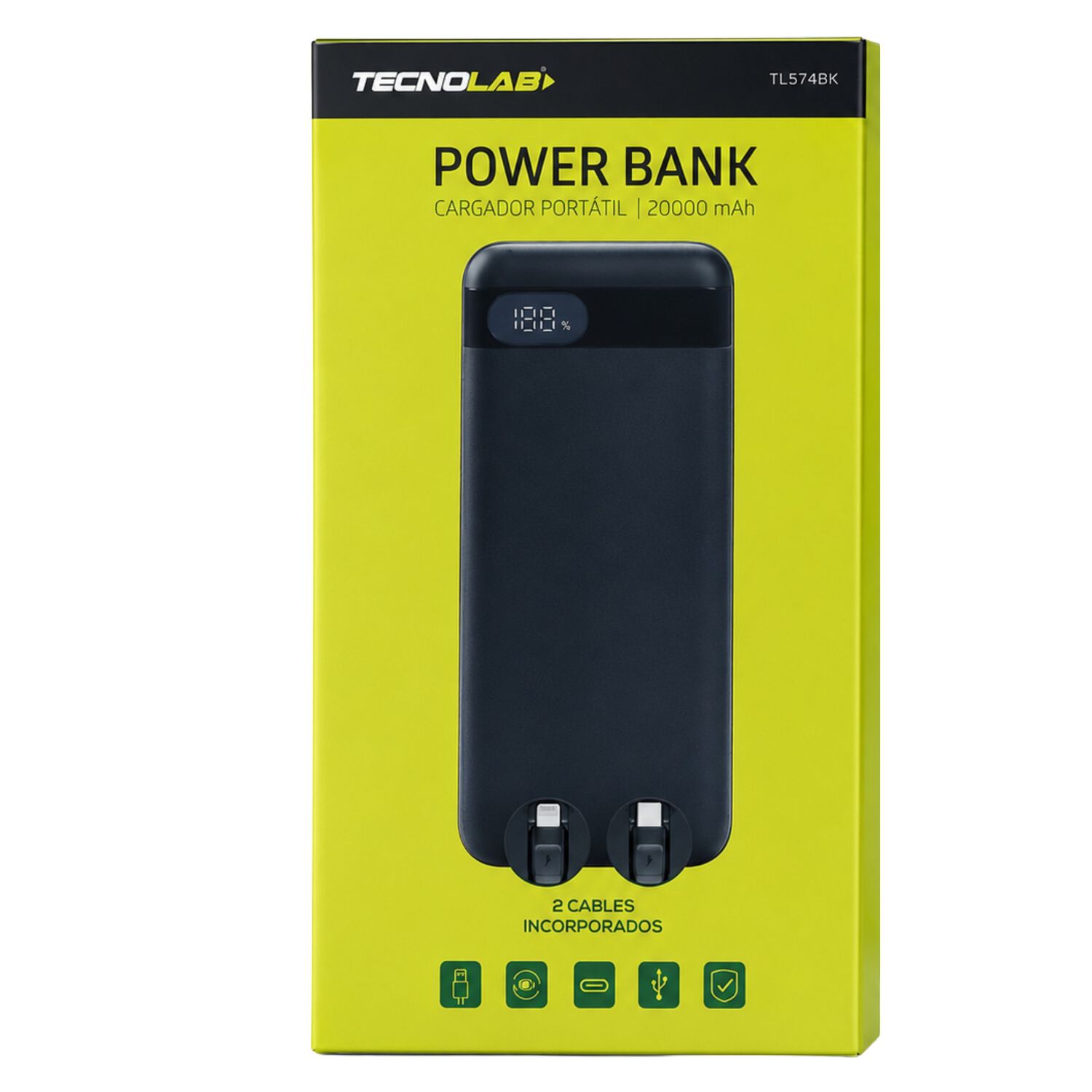 Powerbank 20.000 Mah Turbo Quick Charge Multipuertos 22w image number 7.0