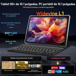 Tablet Cwht G16 - Android 15 Kit Teclado Mouse L&aacute;piz Funda