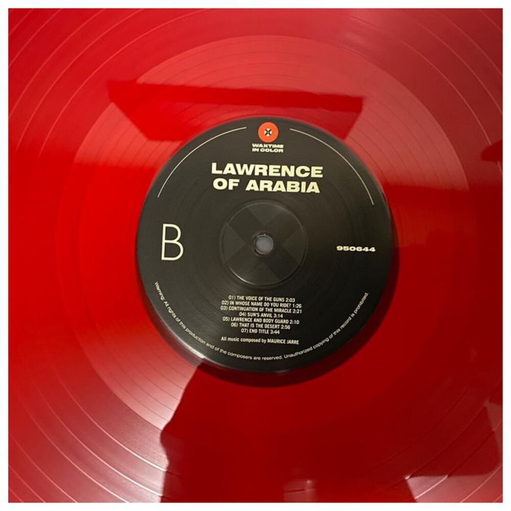 Lawrence Of Arabia - O.s.t. (maurice Jarre) (transparent Red Vinyl) | Vinilo image number 3.0