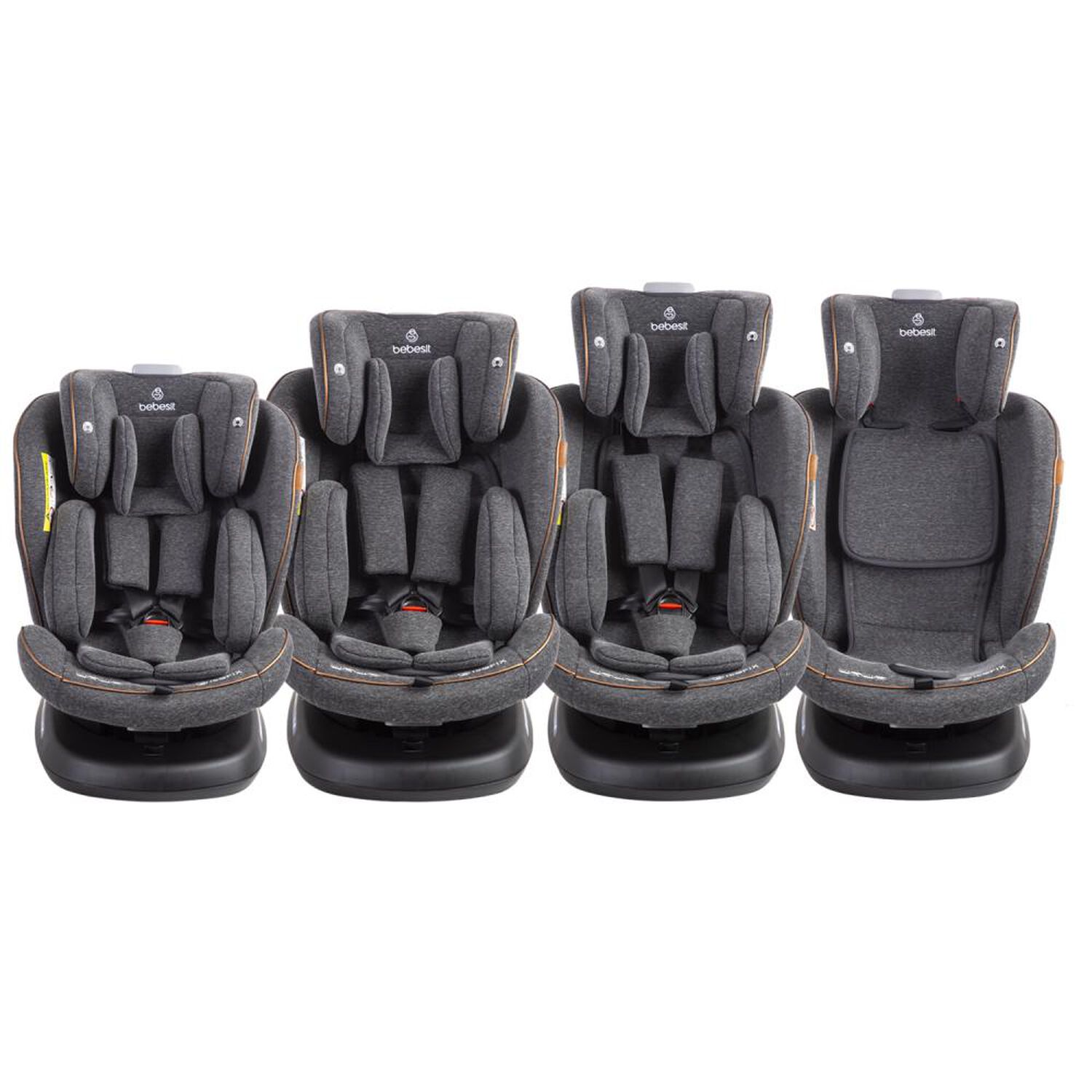 Silla De Auto Bebesit Convertible Isofix Supra 360&ordm; Premium Gris image number 1.0