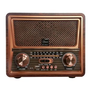 Radio Parlante Bluetooth Aux Usb Fm Am Sw Vintage Vennetian Mlba