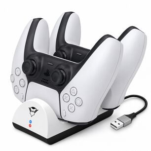 Base Carga Dual Para Controles Ps5 Dualsense Trust Gxt 254
