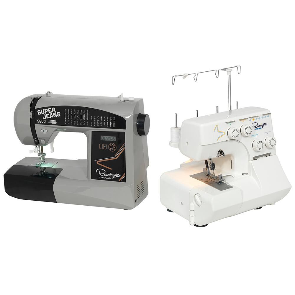 Combo Remington M&aacute;quina De Coser SJ9800 + Overlock SL3340D image number 1.0