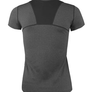 Polera Dry Fit Manga Corta Panel Malla Espalda Cape Mujer