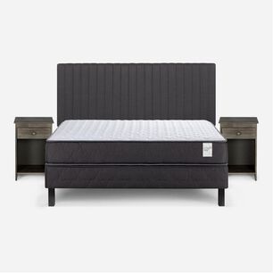 Cama Europea Rosen Wave / 2 Plazas / Base Normal + Set De Maderas